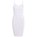 Women's Stretchy Bandage Bodycon Dress with Belt