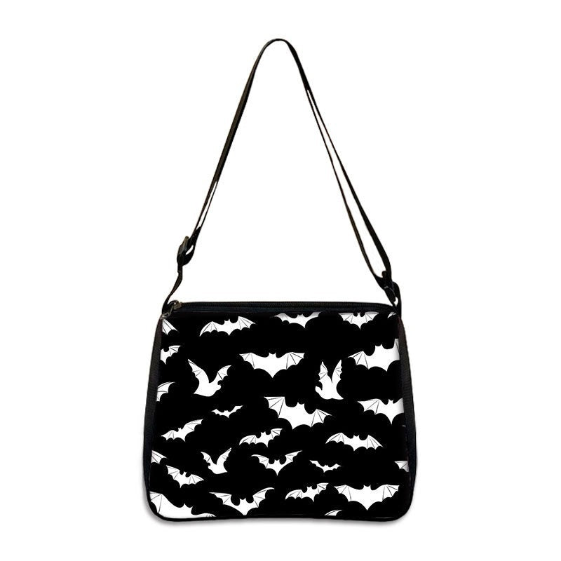 Polyester Gothic Print Underarm Handbag