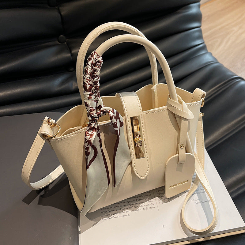 Stylish Women's PU Messenger Bucket Bag