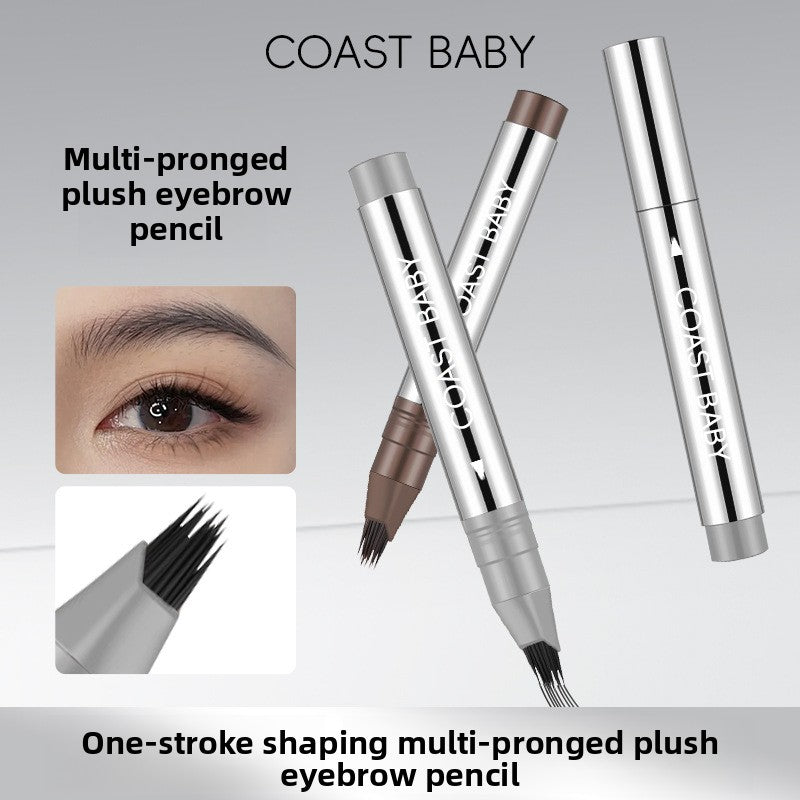 Furry multi-fork styling eyebrow pencil