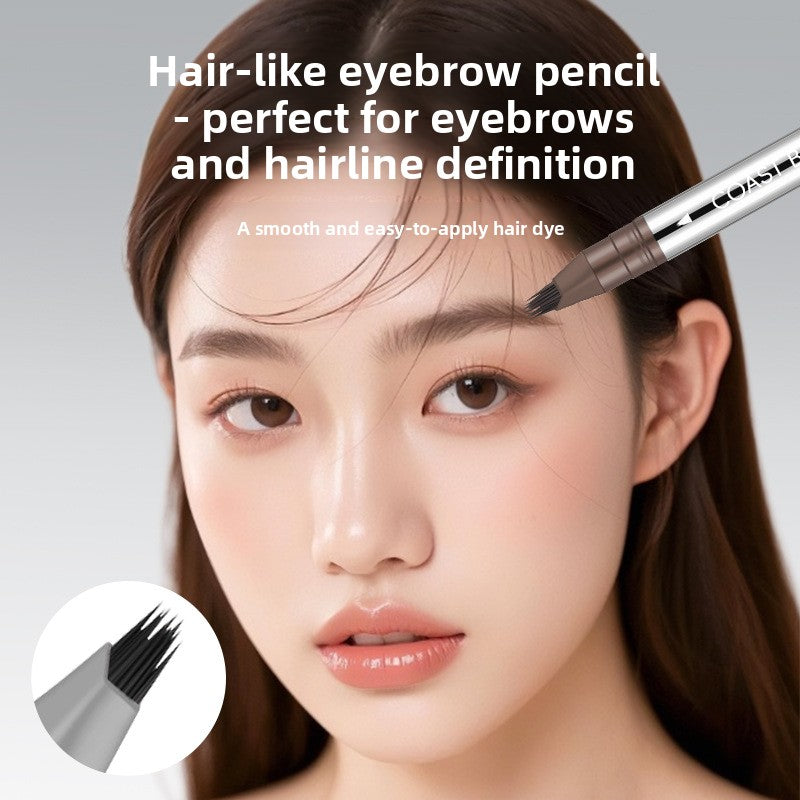 Furry multi-fork styling eyebrow pencil