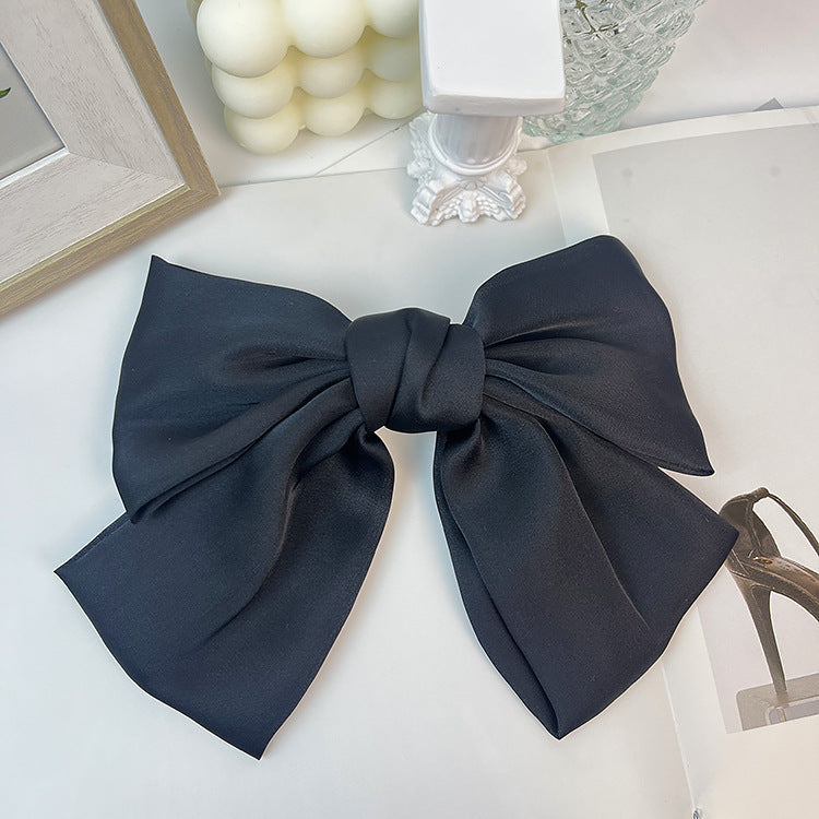 Retro Floral Pearl Bow Hair Clip