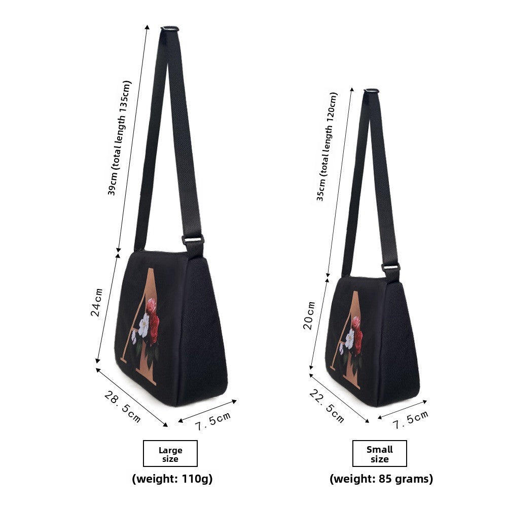 Polyester Gothic Print Underarm Handbag