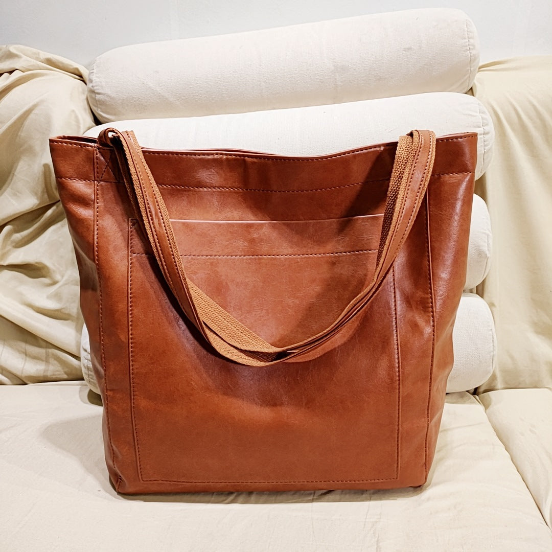 Women's Soft Leather Tote Bag