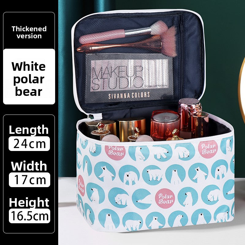 Newly Upgraded Extra Large Cosmetic Bag Portable 2021 New Skin Care Product Cosmetics Bag Travel Heightened Waterproof Cloth Bag for Women