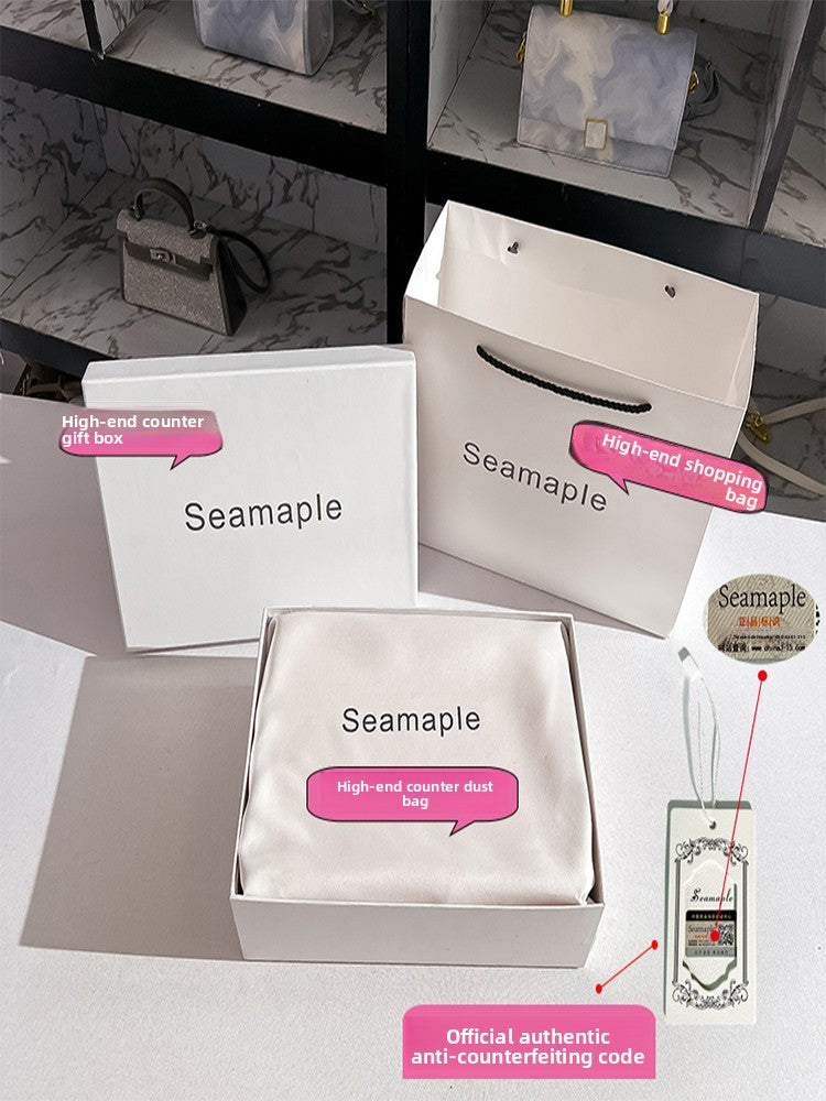 Women's Genuine Leather Small Square Handbag