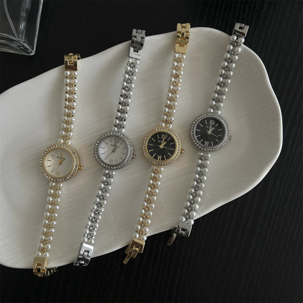 Exquisite Classic Style Good-looking Pearl Bracelet Watch