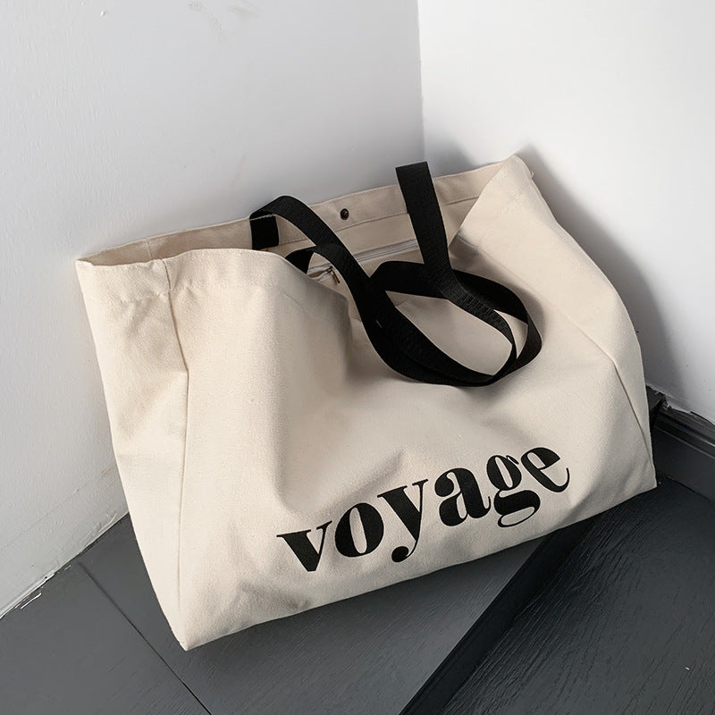 Simple Large Canvas Tote Bag