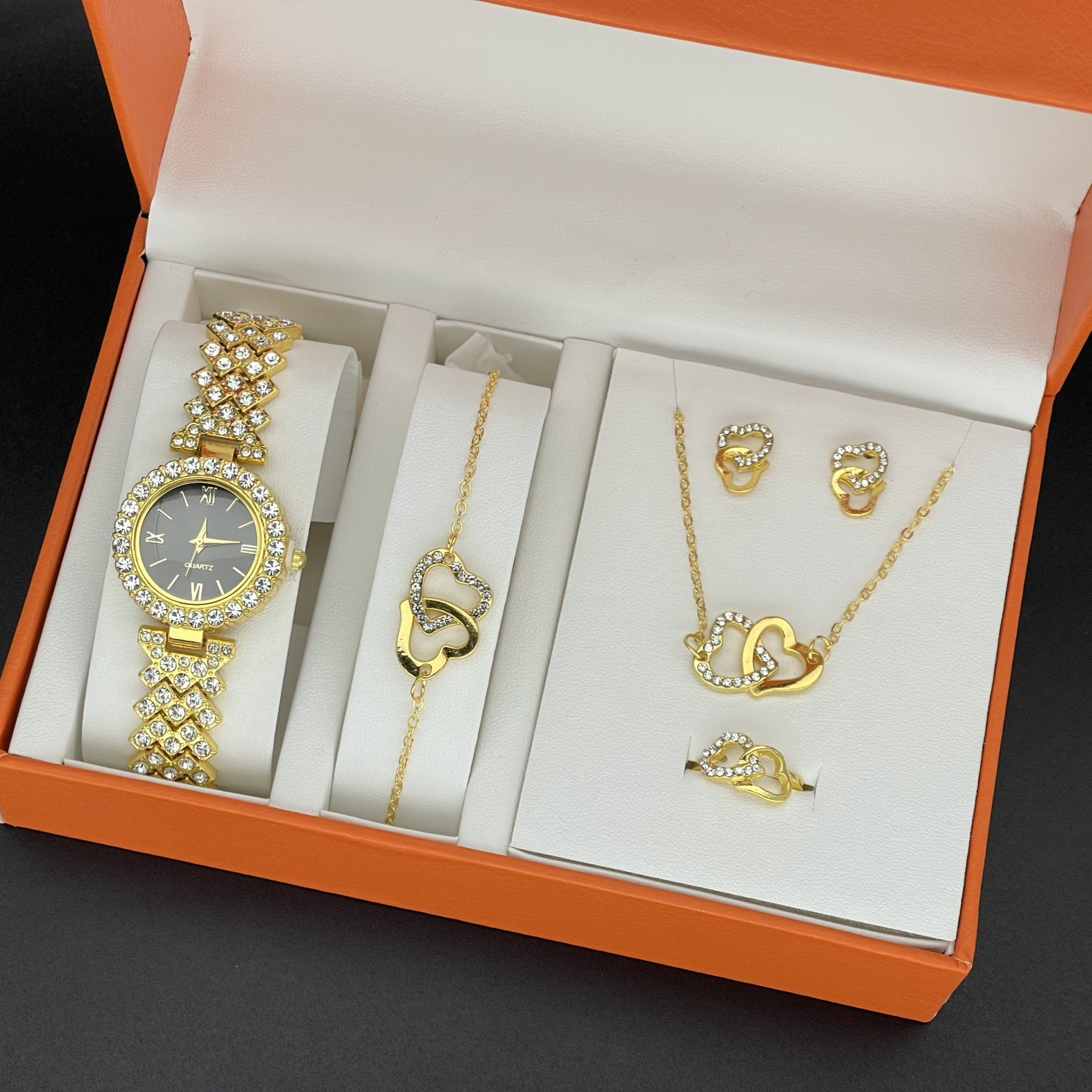 Fashion Ladies watch suit elegant quartz watch hot explosive jewelry bracelet suit