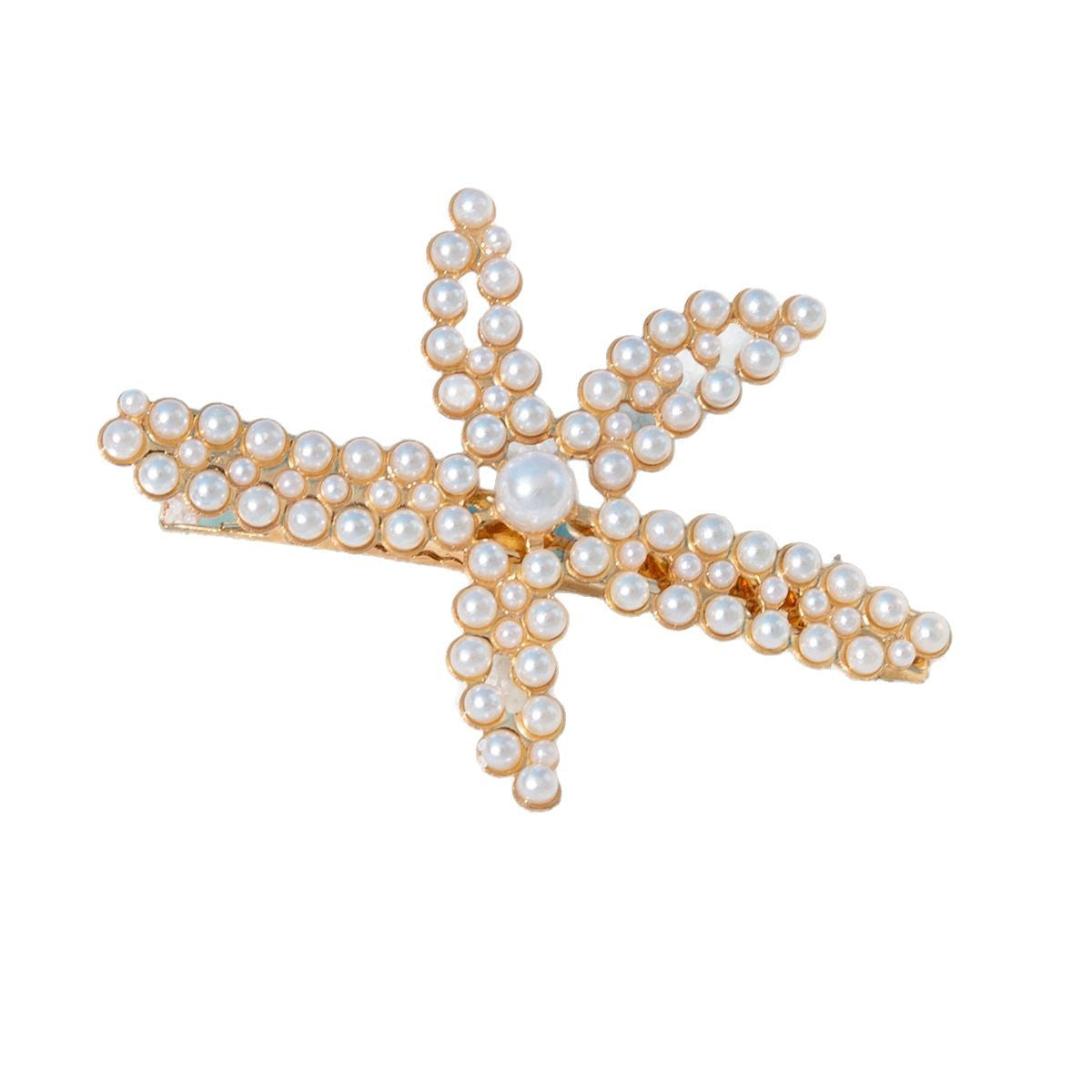Starfish Pearl Diamond Hairpin for Women