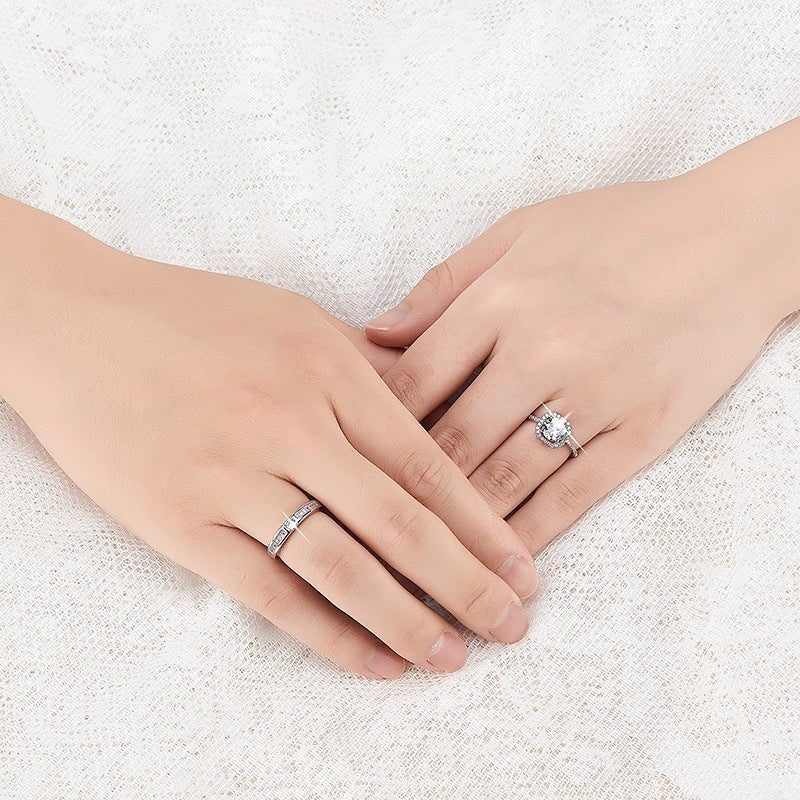 Silver-plated rings for both men and women