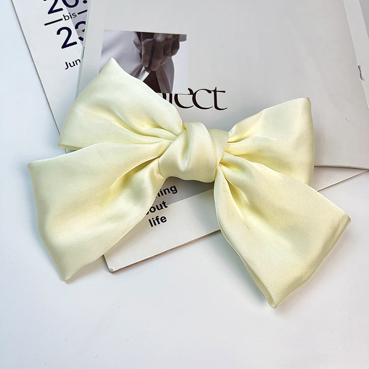 Retro Floral Pearl Bow Hair Clip
