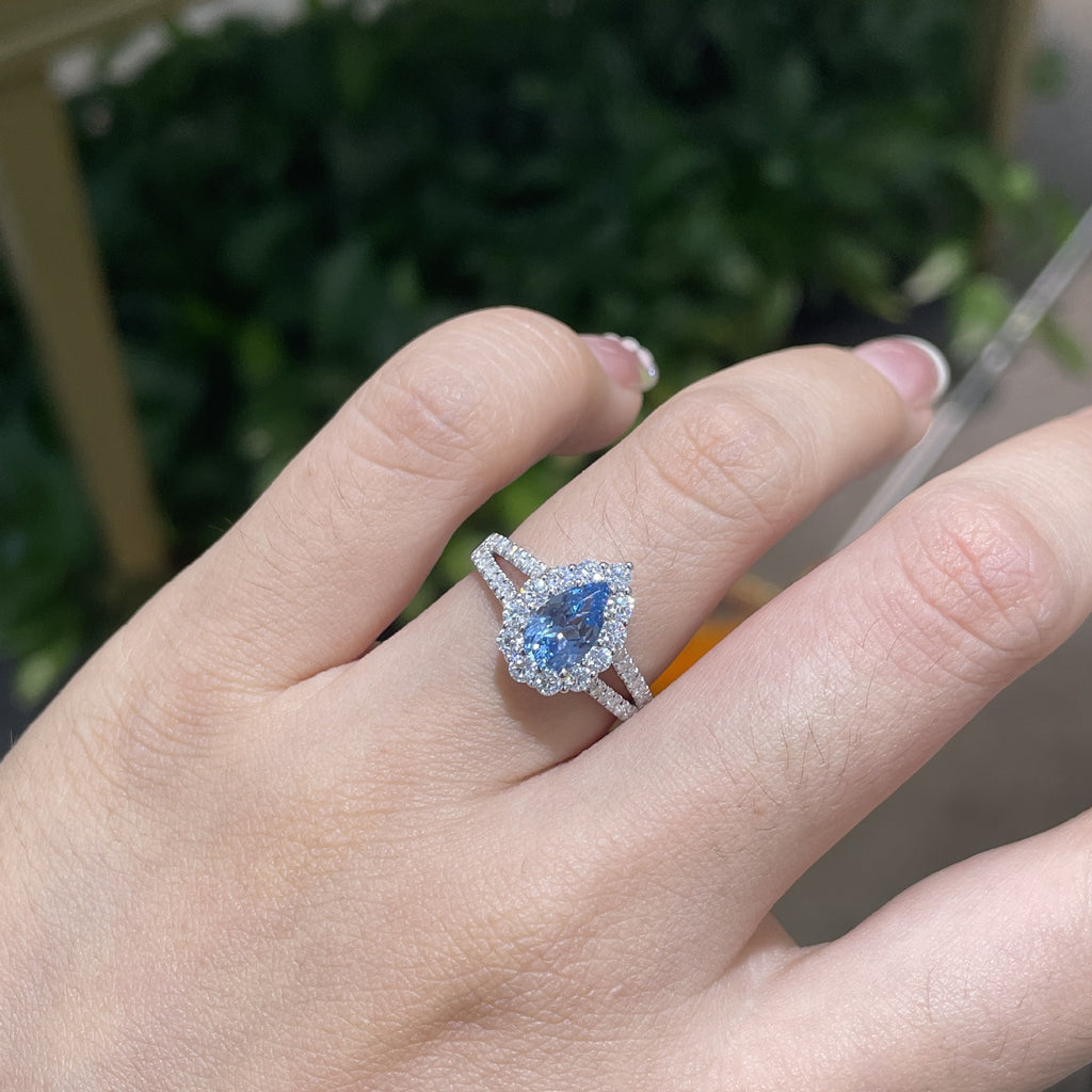 Artificial spinel ring for women