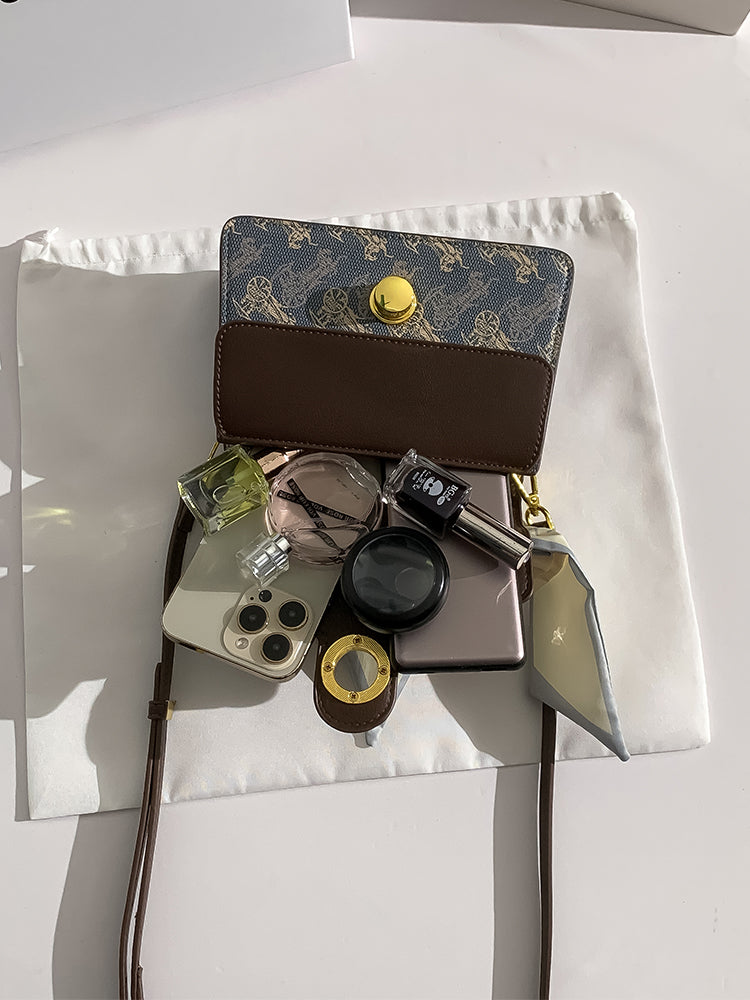 Women's Genuine Leather Small Square Handbag