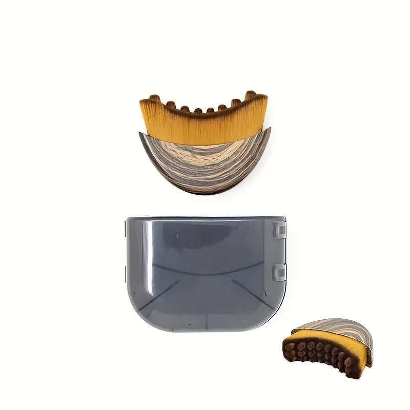 Lymphatic Contour Face Brush for Dry Brushing and Makeup Setting