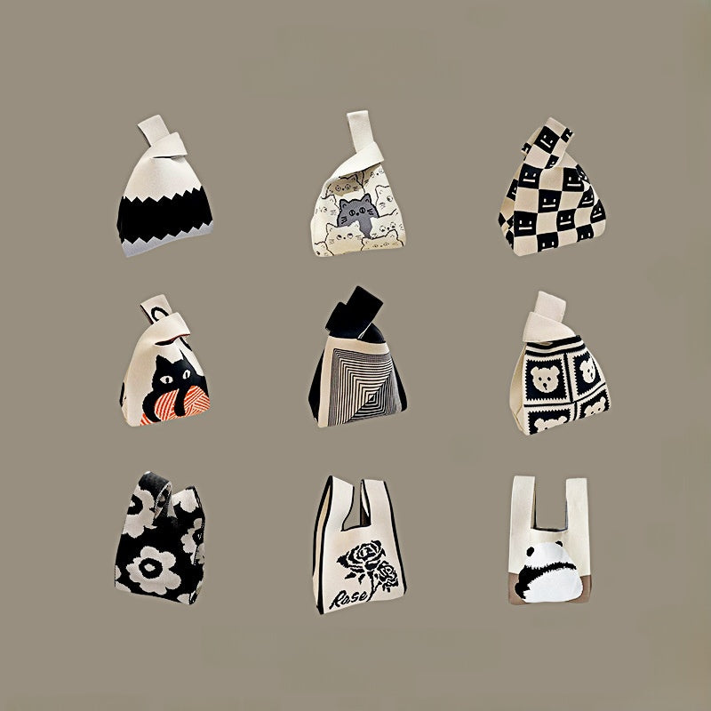 Women's Knitted Wool Bucket Bag