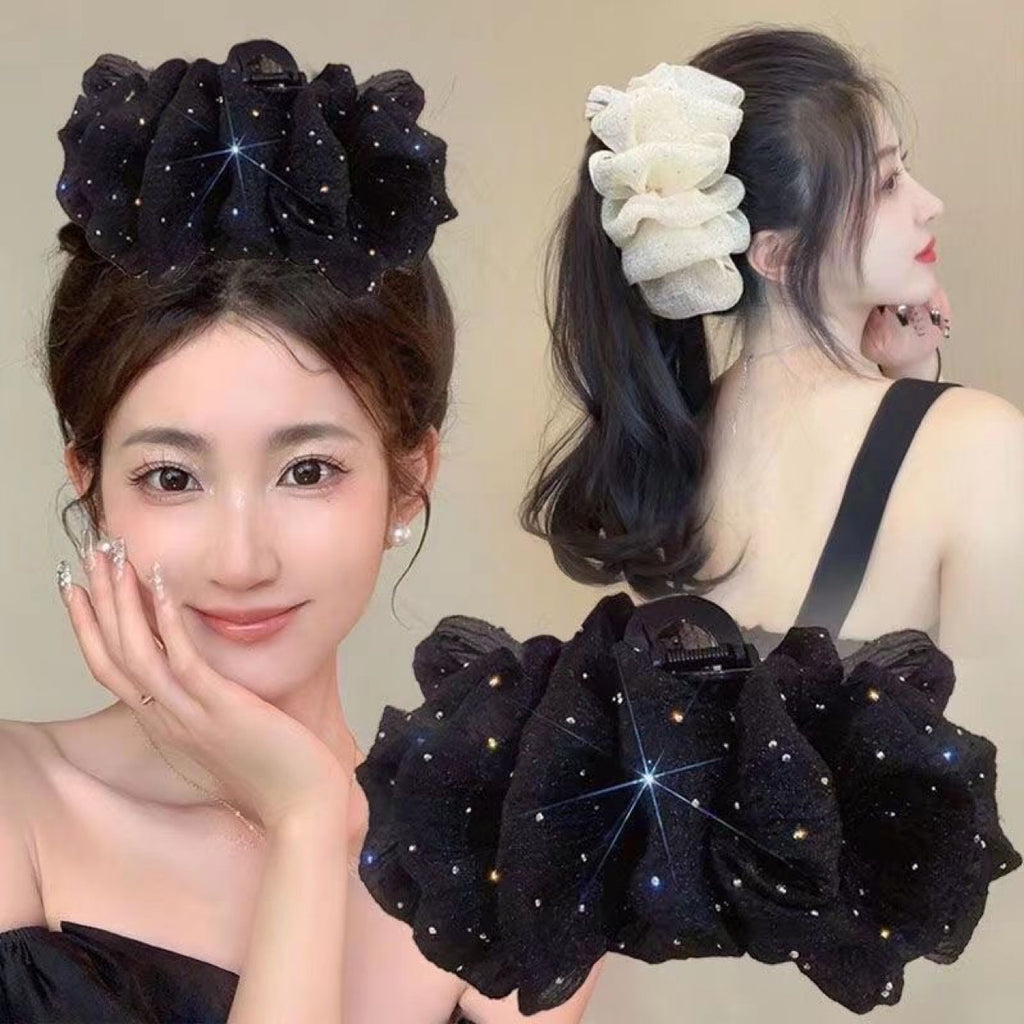 Elegant Princess Wave Dot Bubble Hair Clip for Women