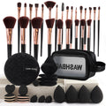 Makeup Brush Set with Toiletry Bag