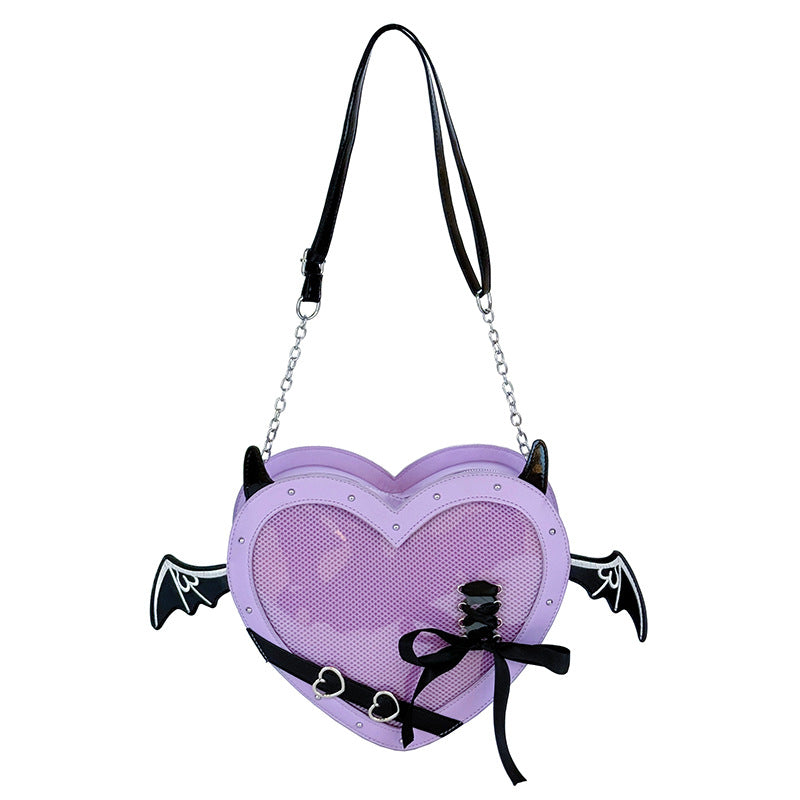 Cute Heart-shaped Crossbody Bag for Women