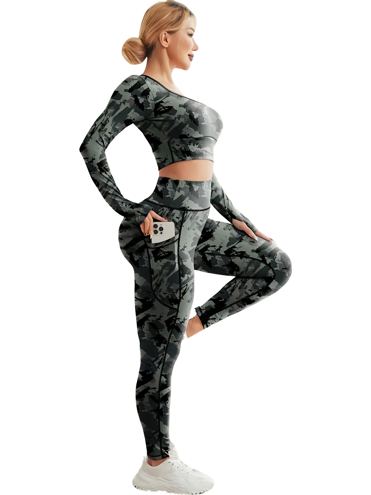 Long Sleeve Yoga Suit