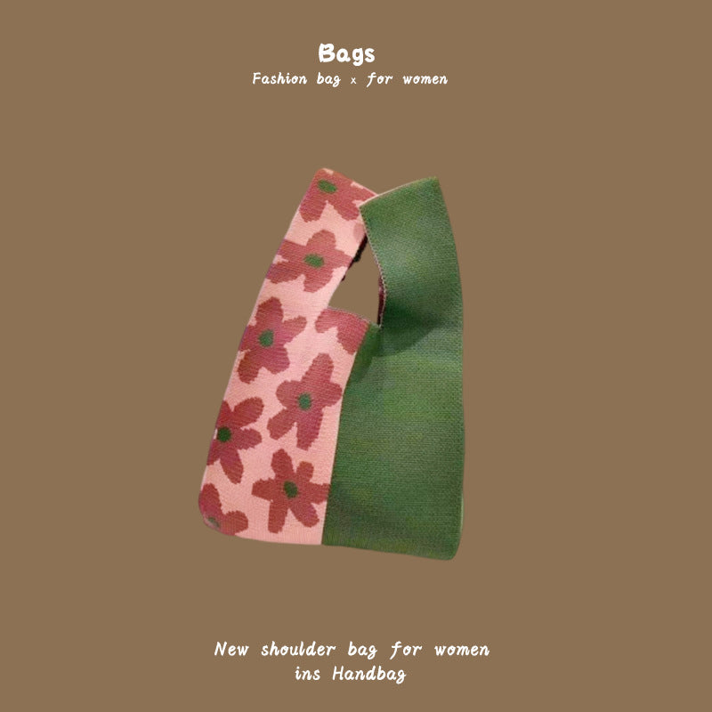 Women's Knitted Wool Bucket Bag