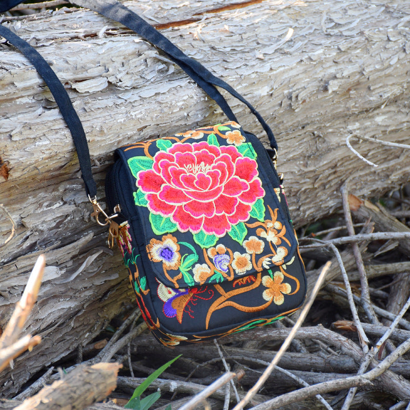 embroidered handbag