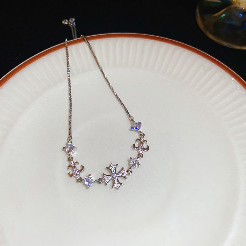 Light Luxury Zircon Imitation Pearl Hand Jewelry