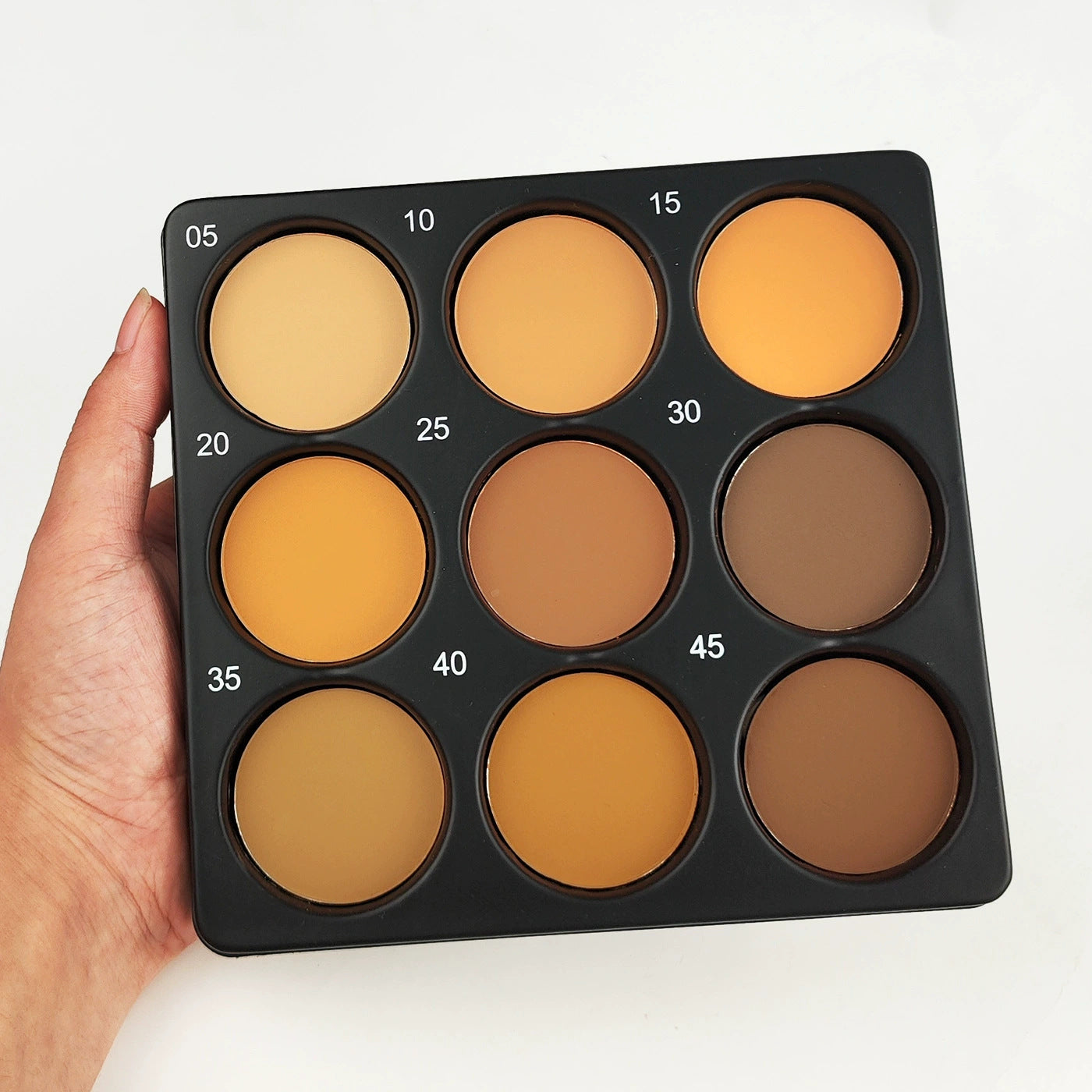 9-Color Matte Waterproof Makeup Powder Palette