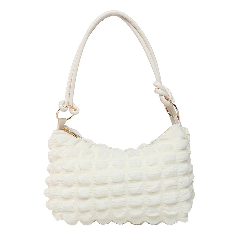 Elegant Folded Velvet Shoulder Bag