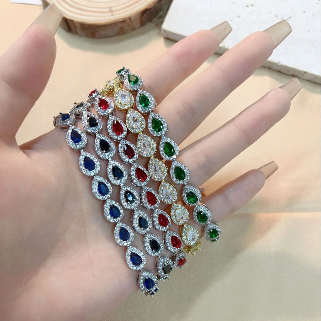 Water Drop Zircon Bracelet for Women