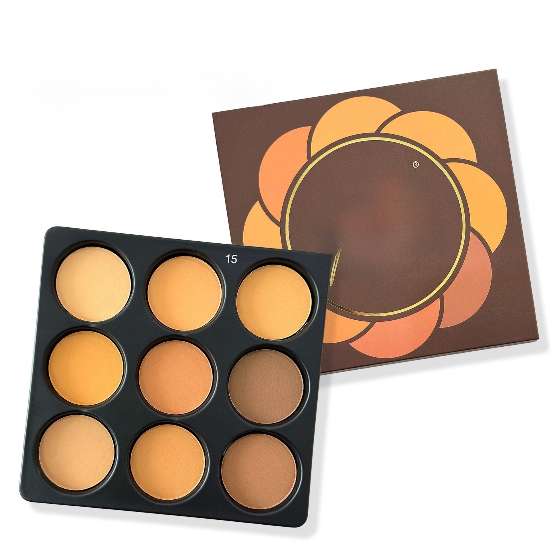 9-Color Matte Waterproof Makeup Powder Palette