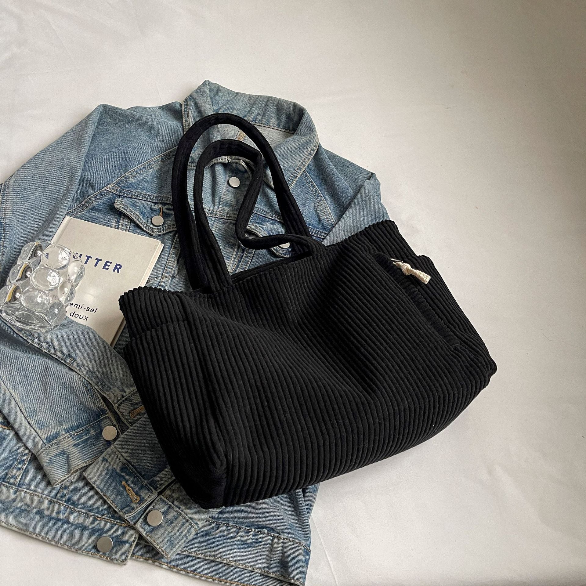 Fashion Casual Corduroy Shoulder Bag