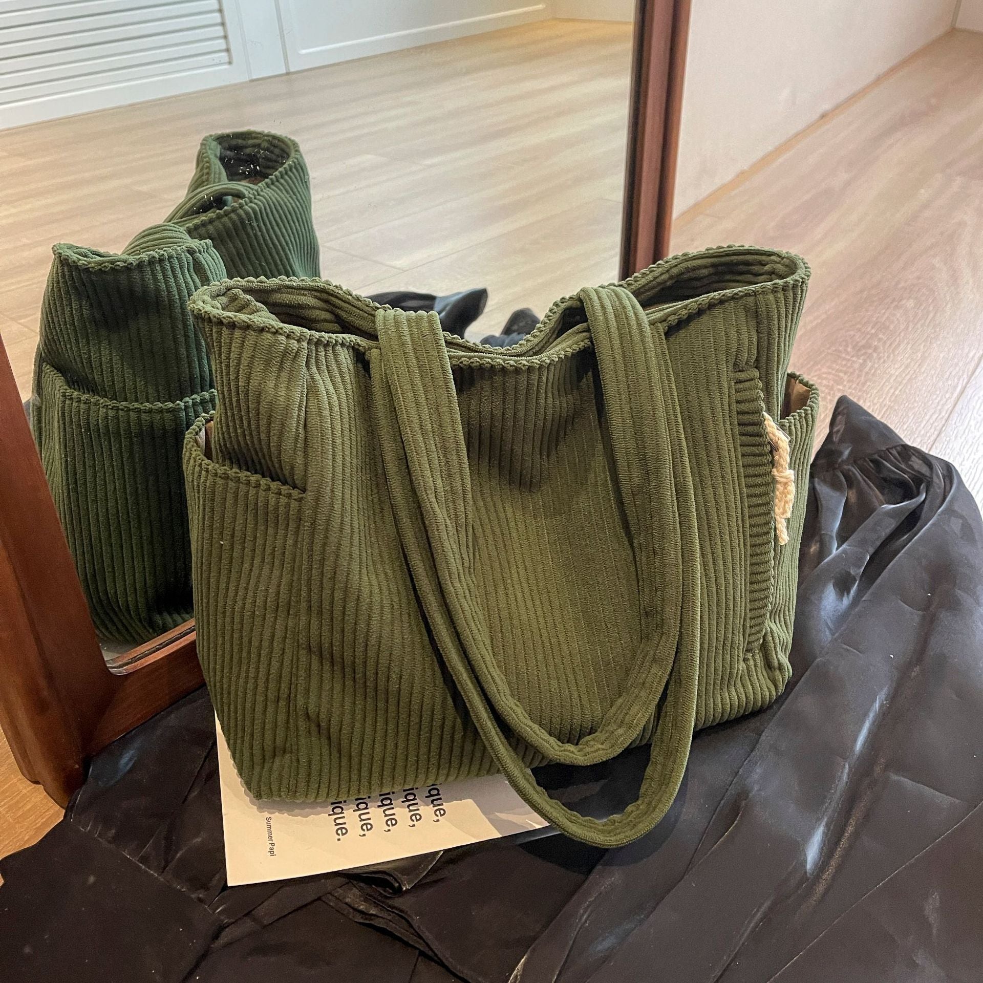 Fashion Casual Corduroy Shoulder Bag