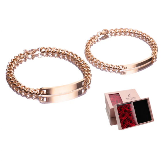 Titanium steel 18K high-quality gold-plated bracelet