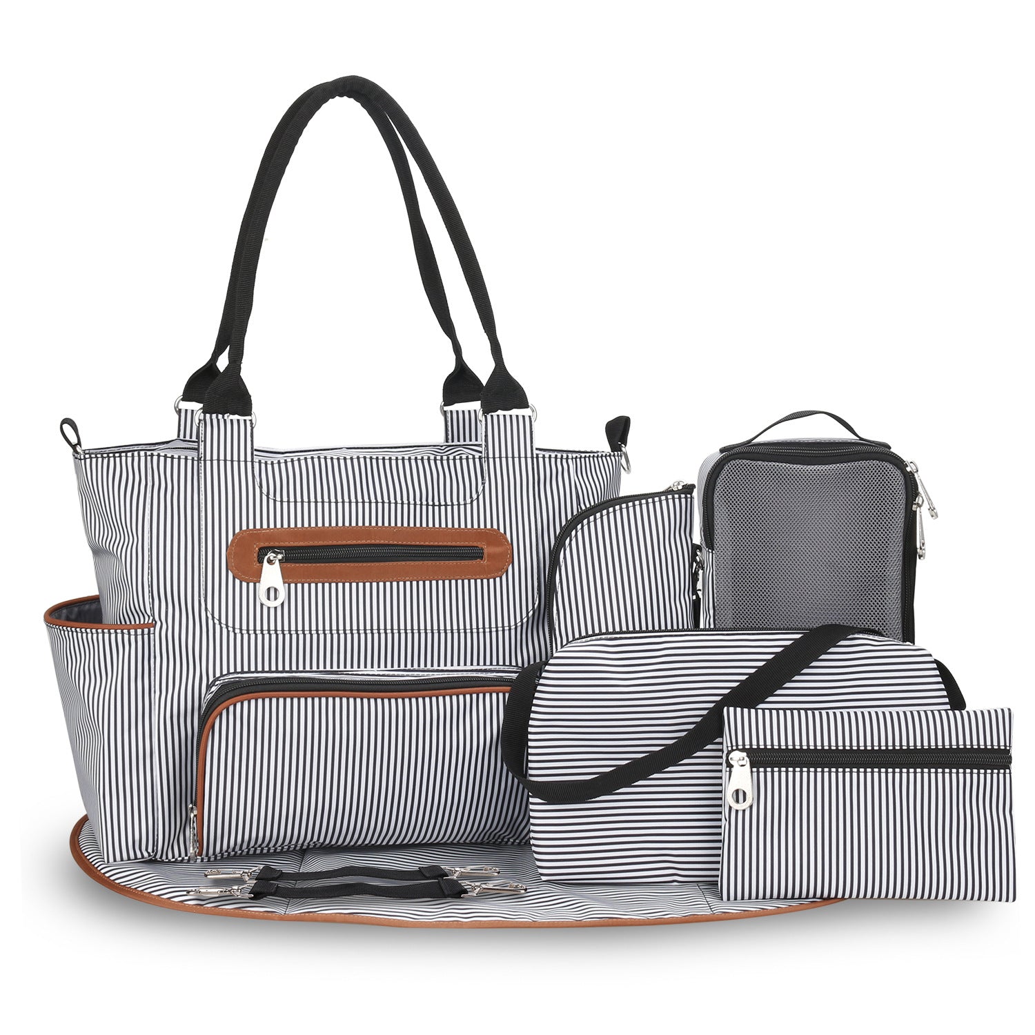 Multifunctional Large Capacity Diaper Bag with Accessories