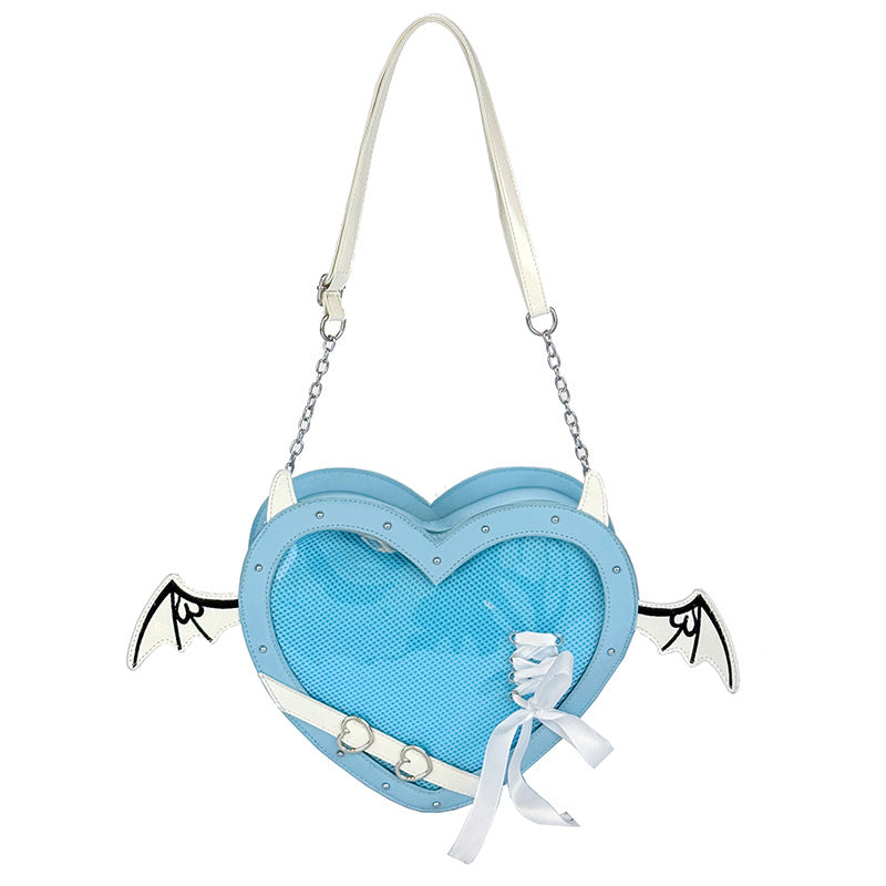 Cute Heart-shaped Crossbody Bag for Women