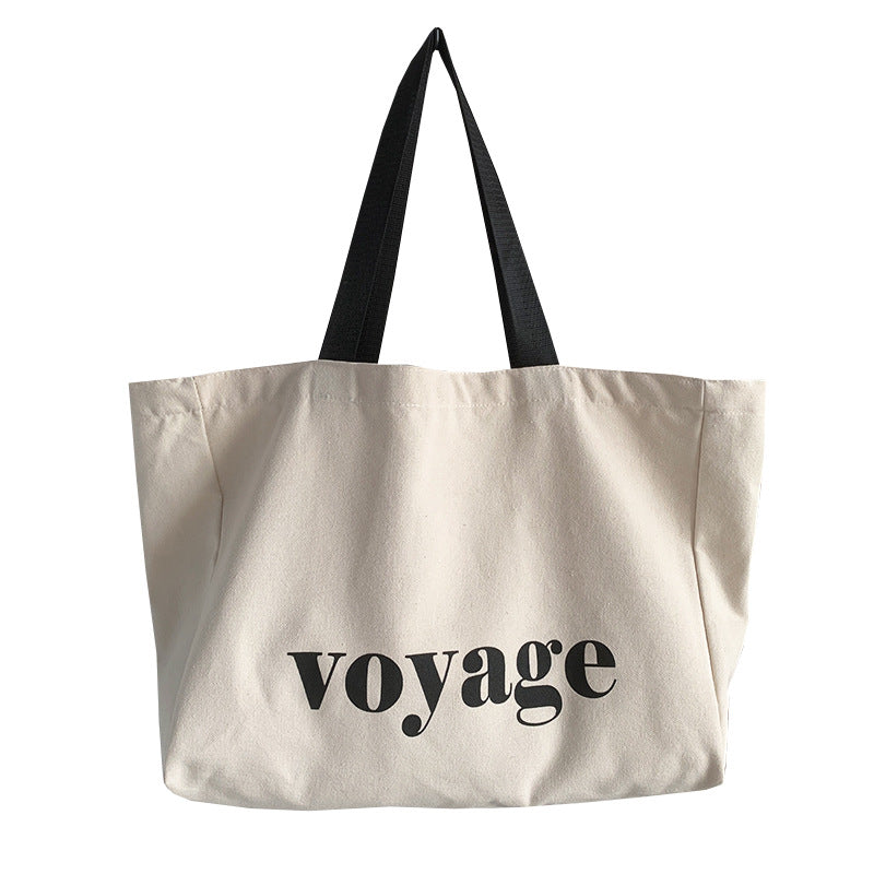 Simple Large Canvas Tote Bag
