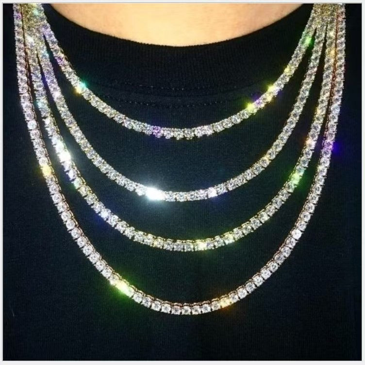 Zircon hip-hop necklace