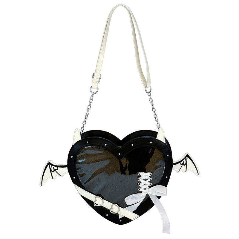 Cute Heart-shaped Crossbody Bag for Women