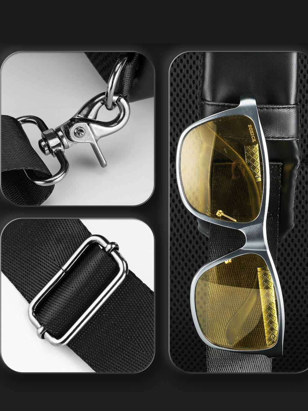 Men's Waterproof Oxford Shoulder Messenger Bag