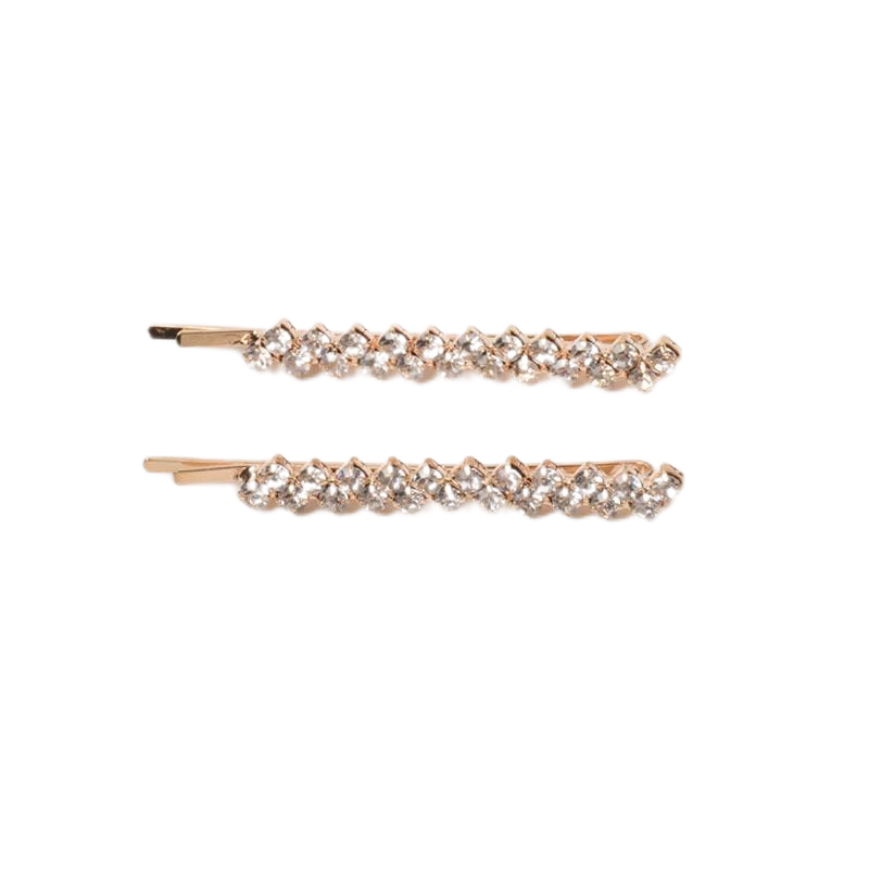 Korean style New hairpin simple fashion bangs clip female headdress side clip hairpin flash diamond hair temperament rhinestone clip