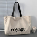 Simple Large Canvas Tote Bag