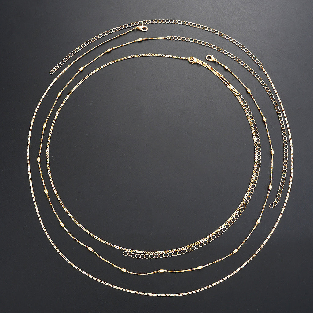 European And American Foreign Trade Hot-Selling Simple Sequin Chain Waist Chain Sexy Multi-Layered Pearl Waist Chain Simple And Versatile Body Chain