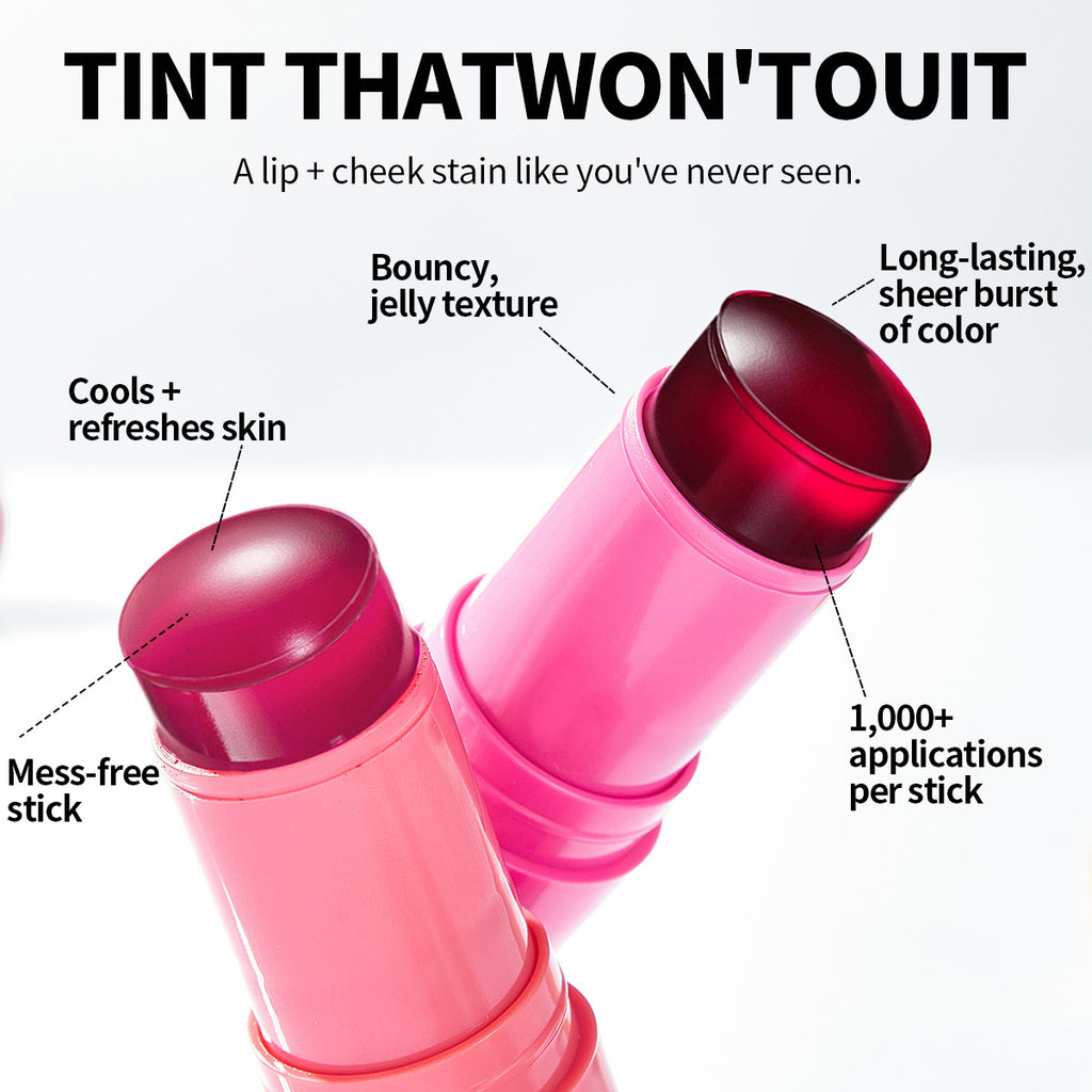 Lipstick Blush Lip Cheek Dual-use Blush Stick Makeup Repair Natural Nude Makeup Vitality Smooth Blush