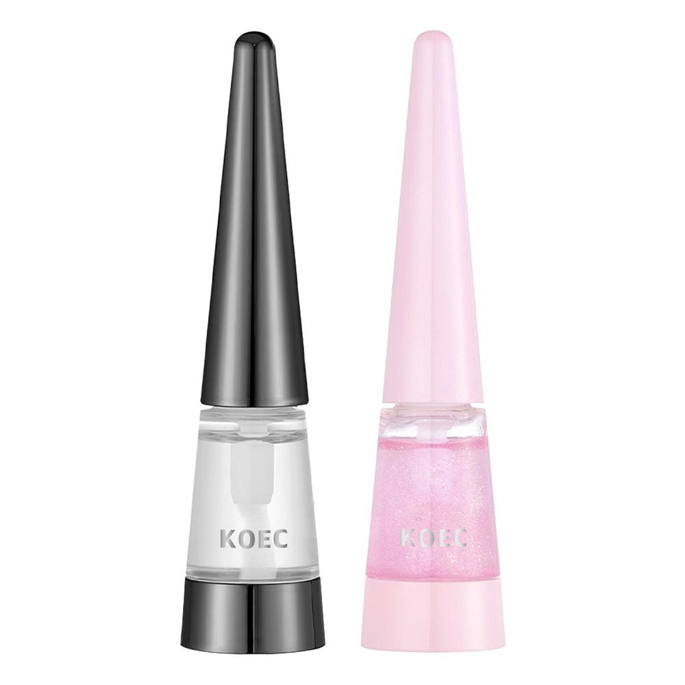 KOEC  Black Silver Transparent Lip Oil Moisturizing 4-color Lip Gloss Reedle Shot Lip Plumper Popular