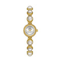 A light luxury pearl bracelet watch for elegant women