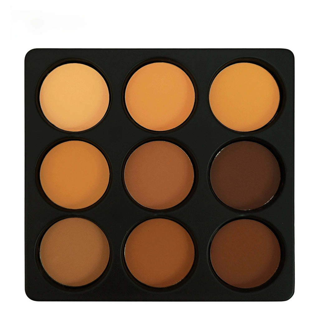 9-Color Matte Waterproof Makeup Powder Palette