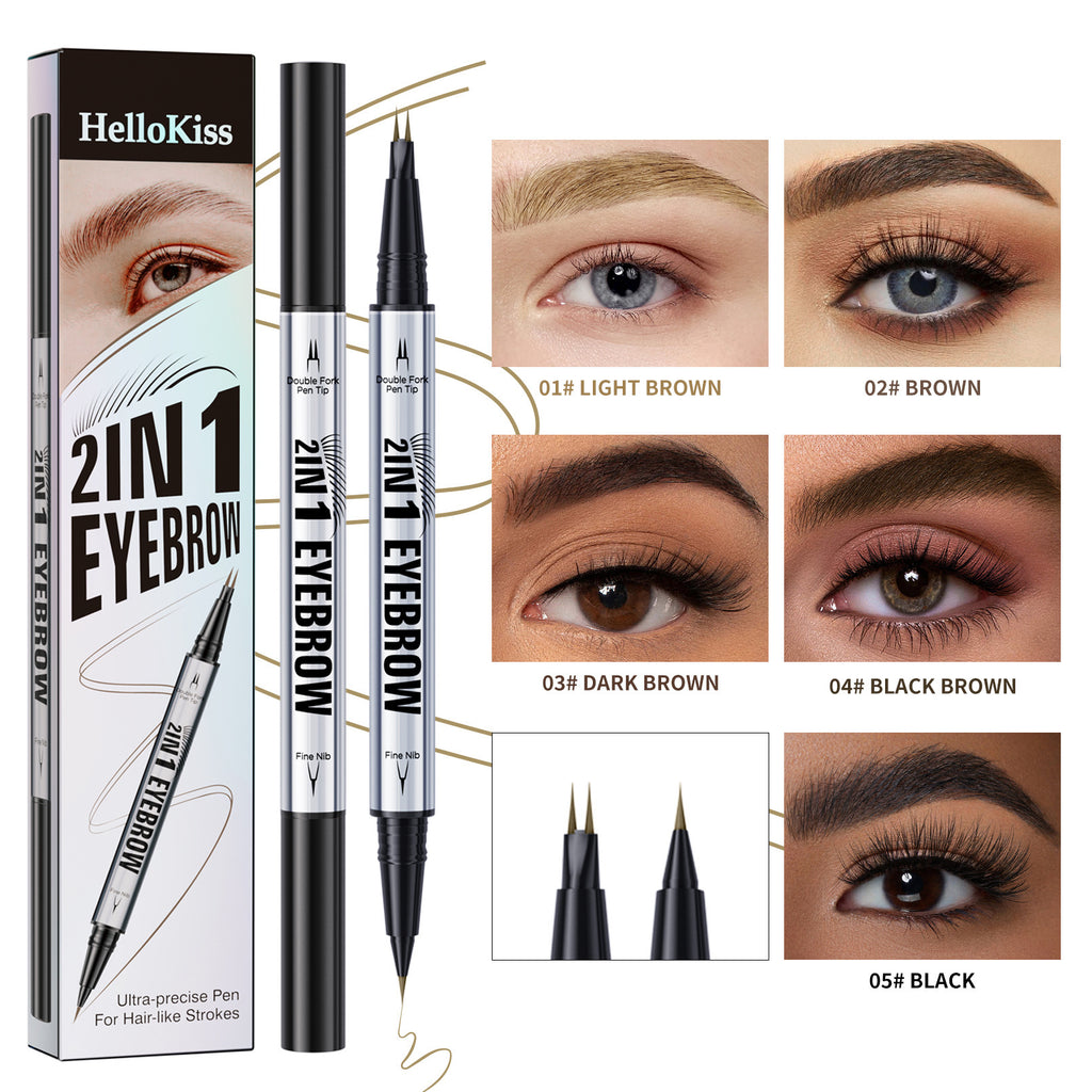 HelloKiss Dual-ended Waterproof Eyebrow Pencil