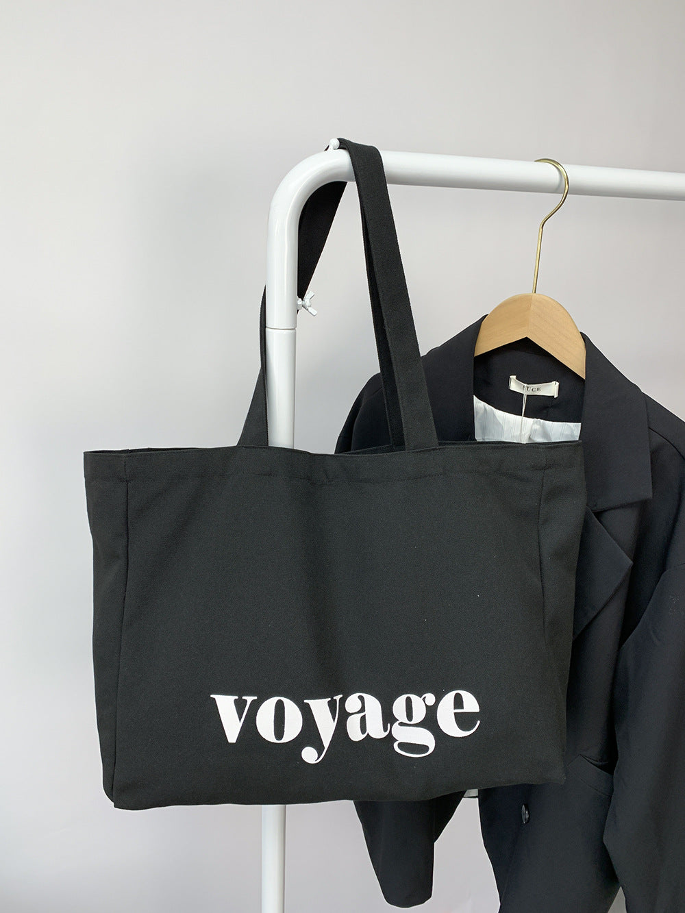 Simple Large Canvas Tote Bag