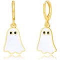 Amazon Cross-border European and American Halloween Walking Ghost Golden Ghost Cute Funny Naughty Earrings for Women